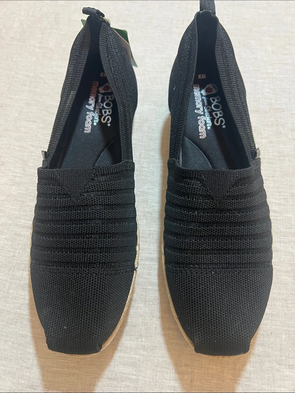 Skechers BOBS Highlights 2.0 - Homestretch Espadrille Wedge. Size 9